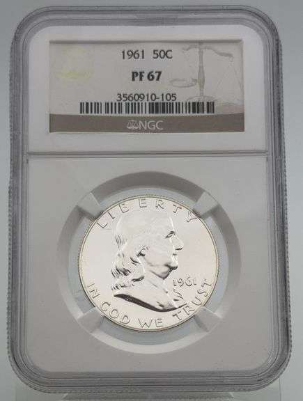 1961 Franklin Half Dollar PF67 NGC image