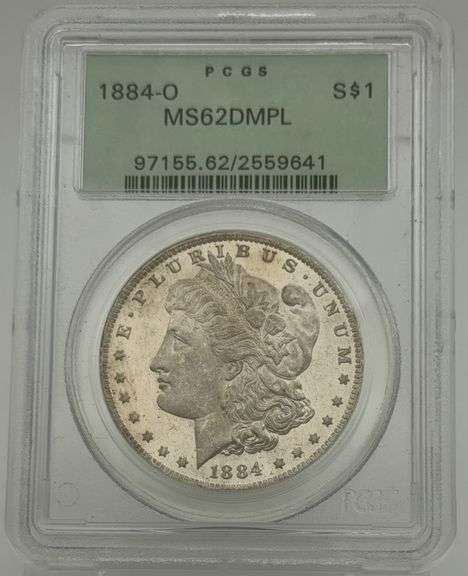 1884-O Morgan Silver Dollar PCGS MS62DMPL (DEEP MIRROR PROOF LIKE) image