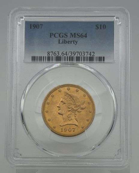 1907 Liberty $10 Gold Coin - PCGS MS64 image