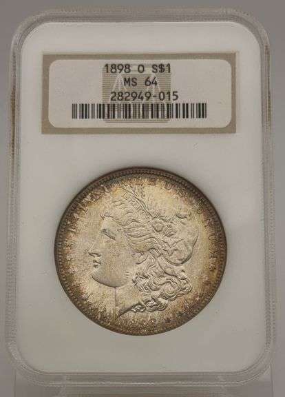 1898-O Morgan Silver Dollar MS64 NGC TONED image
