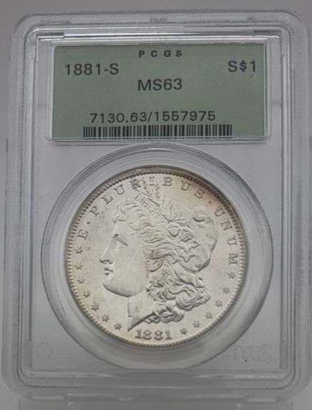 1881-S Morgan Silver Dollar PCGS MS63 image