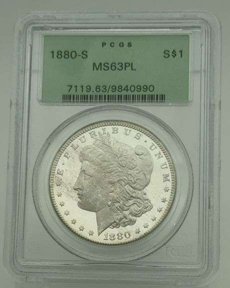 1880-S Morgan Silver Dollar, PCGS MS63PL (PROOF LIKE) image