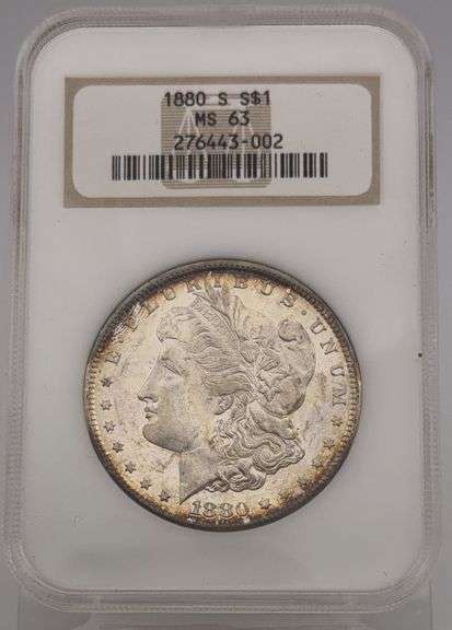 1880-S Morgan Silver Dollar, NGC MS63 image