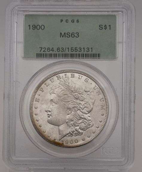 1900 PCGS MS63 Morgan Silver Dollar image