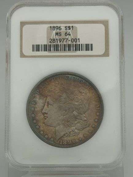 1896 Morgan Silver Dollar NGC MS64 TONED image