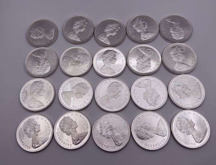 1966 Canadian $1 Roll of 20 (80% Silver) image