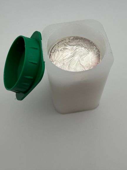 Tube of 2013 American Eagle Silver Dollars - 20 Coins image