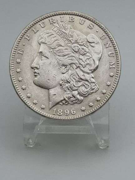 1896 US Morgan Silver Dollar image