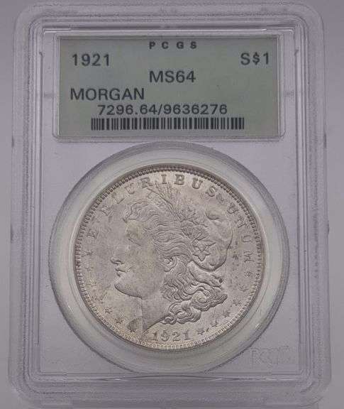 1921 Morgan Silver Dollar - PCGS MS64 image