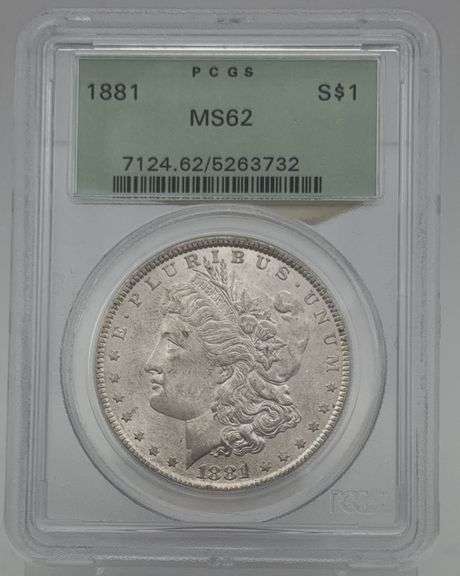 1881 Morgan Silver Dollar PCGS MS62 image