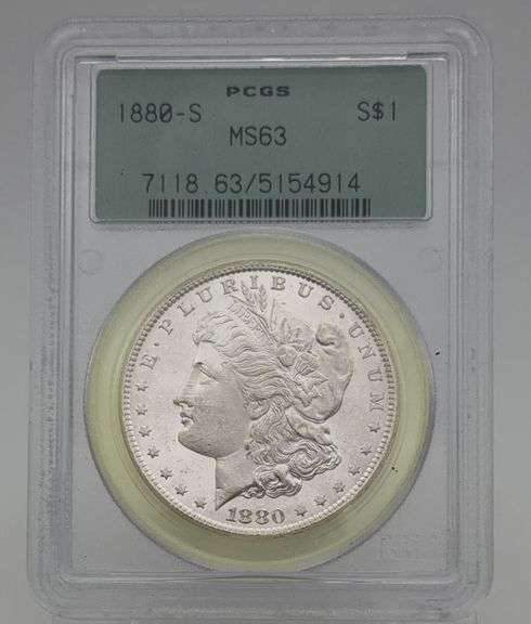1880-S Morgan Silver Dollar PCGS MS63 image