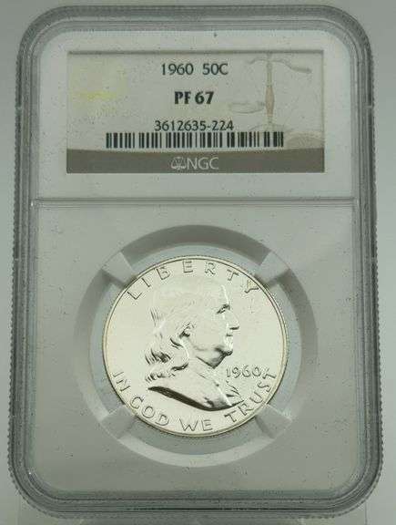 1960 Proof Franklin Half Dollar NGC PF67 image