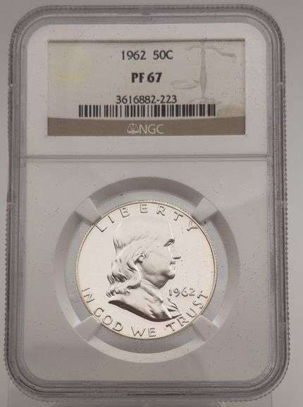 1962 Franklin Half Dollar, NGC PF 67 image
