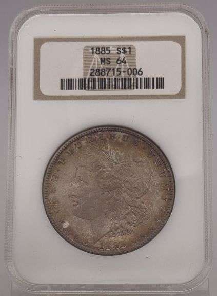 1885 Morgan Silver Dollar NGC MS 64 image