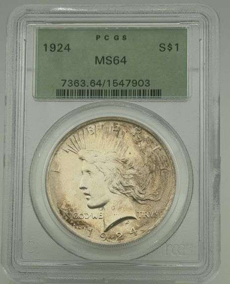 1924 Peace Dollar PCGS MS64 image
