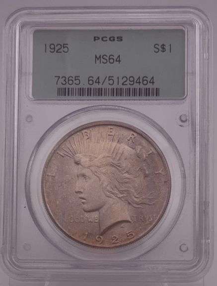 1925 PCGS MS64 Peace Silver Dollar image