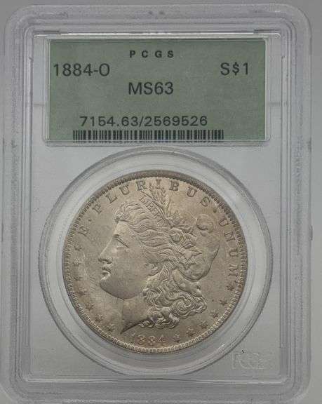 1884-O Morgan Silver Dollar PCGS MS63 image