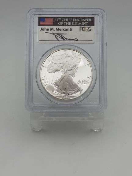 1994-P PCGS PR69DCAM Silver Eagle - John M. Mercanti - 12th Chief Engraver of the U.S. Mint image