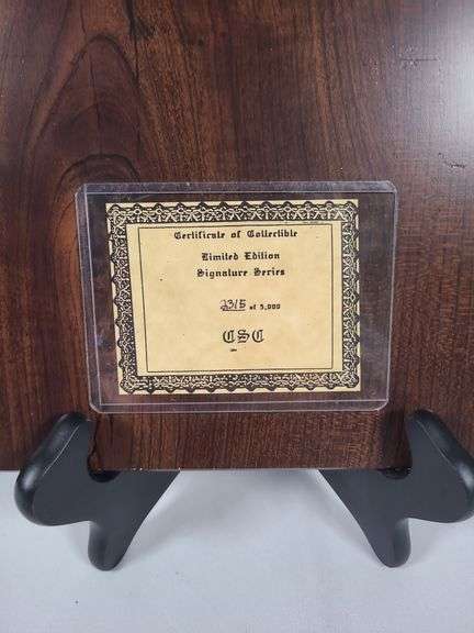 Autographed Plaque of  Michael Jordan & Scottie Pippen w/COCA