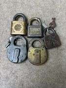 Group of Five Padlocks: Briggs, Eagle, Yale & Towne, and More