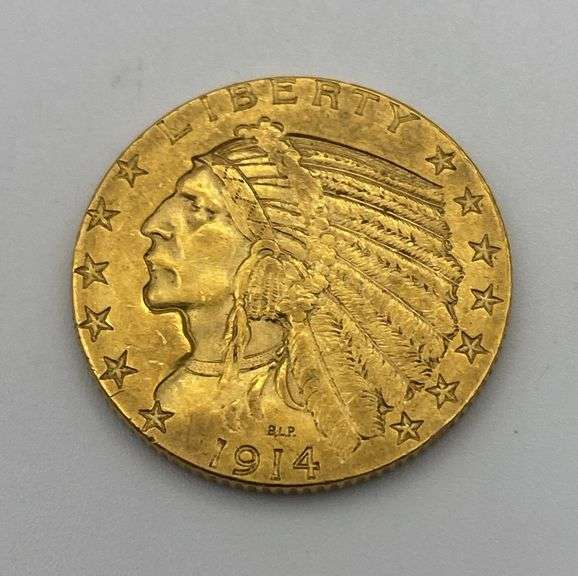 1914-D $5 Gold Indian image