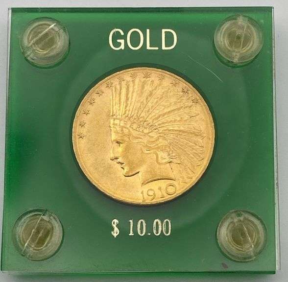 1910-D Indian Head $10 Gold Coin