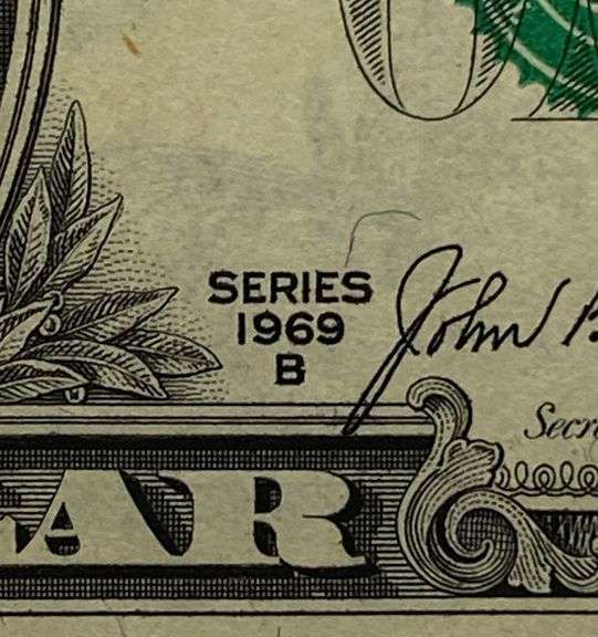 25 Sequential $1 Bills Series 1969-B as a Notepad