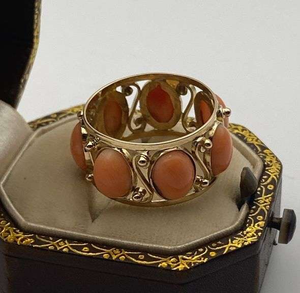 14K Coral Ring image