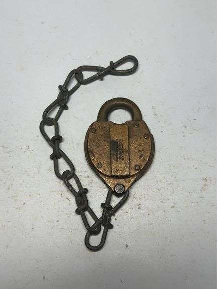 W. Buhannain Brooklyn NY Lock with Chain image