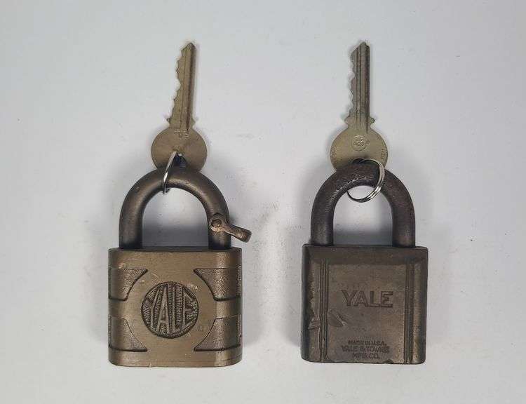 Pair of Yale Padlocks with Keys image