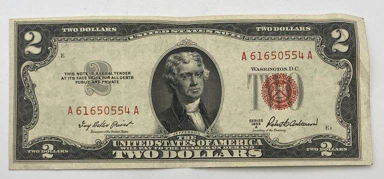 Lot of 4 $2 Bills