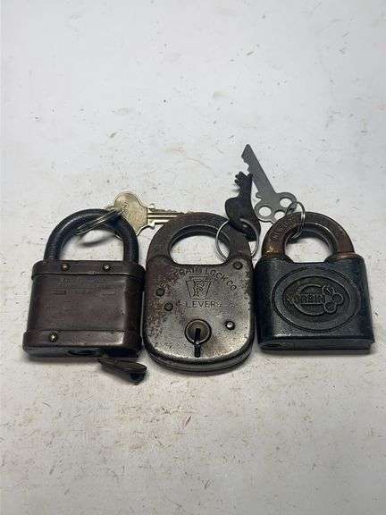 Lot of Three Corbin, Eagle and Ferrain Padlocks image