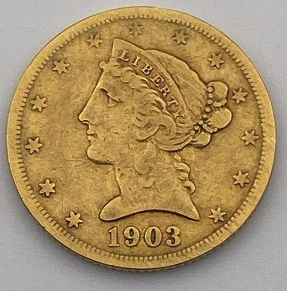 1903-S Liberty Head $5 Gold Coin