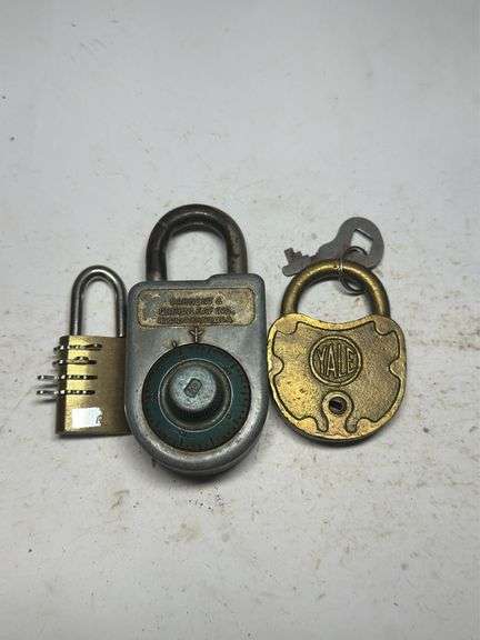 Collection of Sargent & Greenleaf, Yale, and Mercury Padlocks image