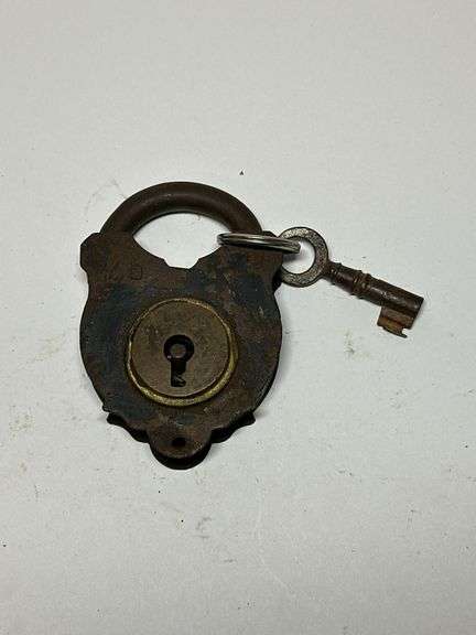 Vintage Style Padlock with Key image