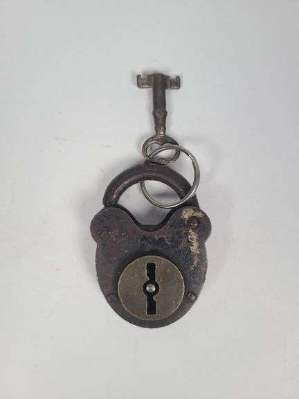 Vintage Style Padlock with Key image