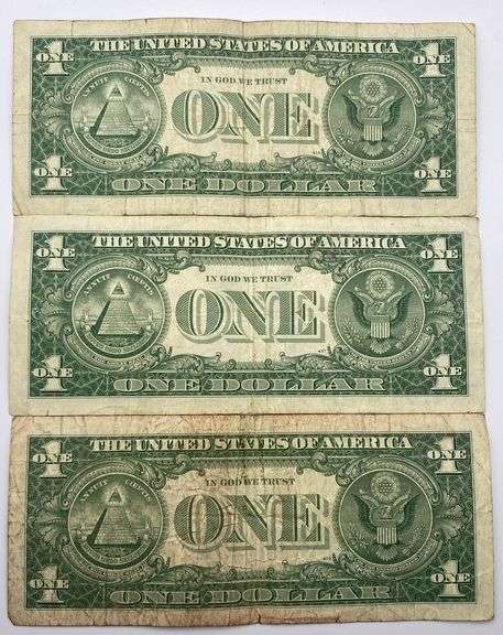 Lot of 11 Silver Certificate $1 Bills