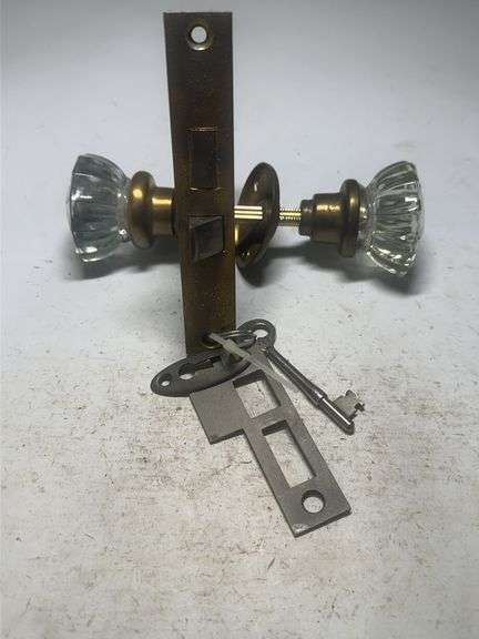 Crystal Glass Door Knob Set with Keys image