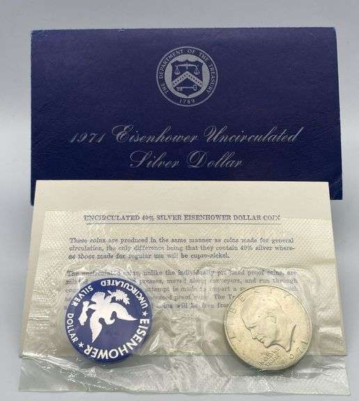 1971-S Uncirculated Eisenhower Silver Dollar