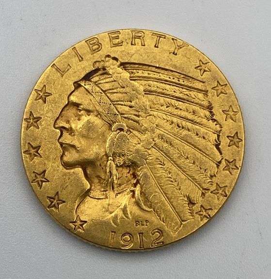 1912-S Indian Head $5 Gold Coin image