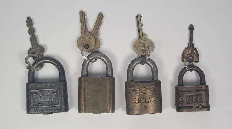 Group of Unique Padlocks with Keys image