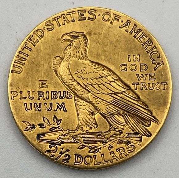 1911 Indian Head $2.5 Gold Coin