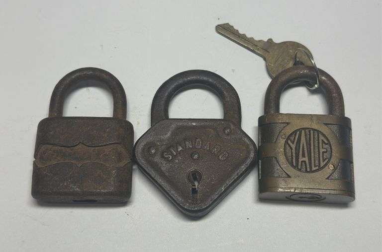 Three Padlocks - Standard, Yale and Unknown image
