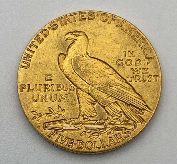 1909-S Indian Head $5 Gold Coin