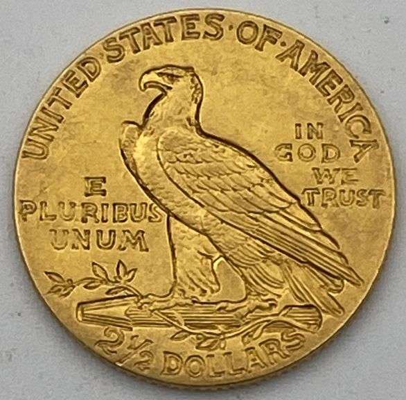 1912 Indian Head $2.5 Gold Coin