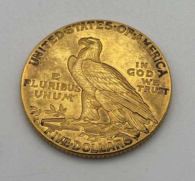 1914-D $5 Gold Indian