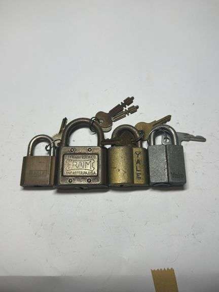 Collection of Four Locks: Eagle, Fraim, and Yale image
