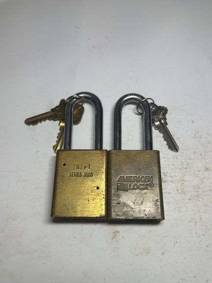 Pair of American Lock Series 3600 Padlocks with Keys image