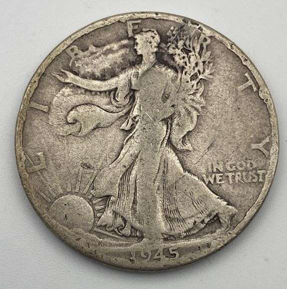 1945 Walking Liberty Half Dollar
