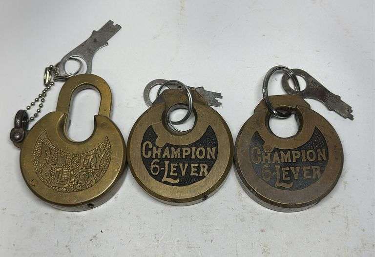 Group of Champion 6-Lever Padlocks image